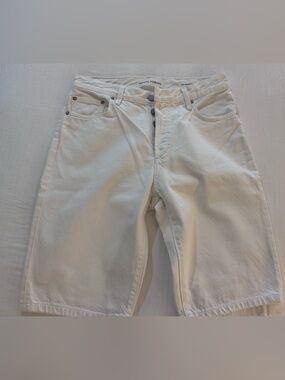 Denim Forum Men’s White Denim Shorts